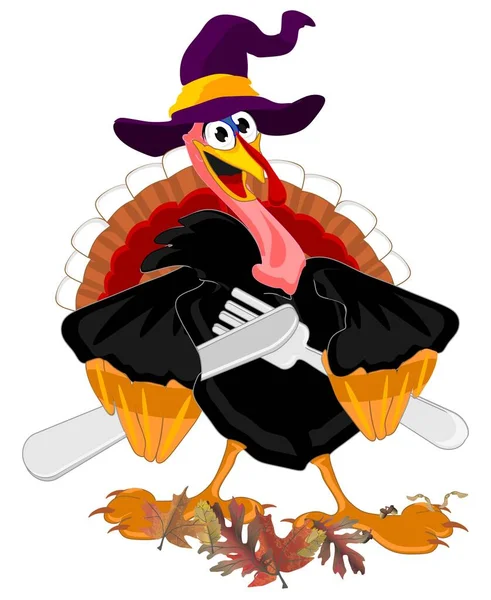 Happy Thanksgiving Day Funny Turkey — Stock Photo, Image