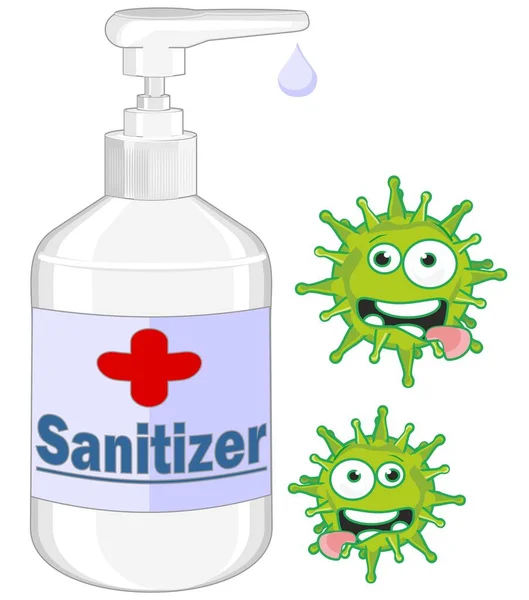Hand Sanitizer Crazy Virus — Stock Photo, Image