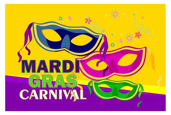 Mardi Gras Máscaras Coloridas — Fotografia de Stock