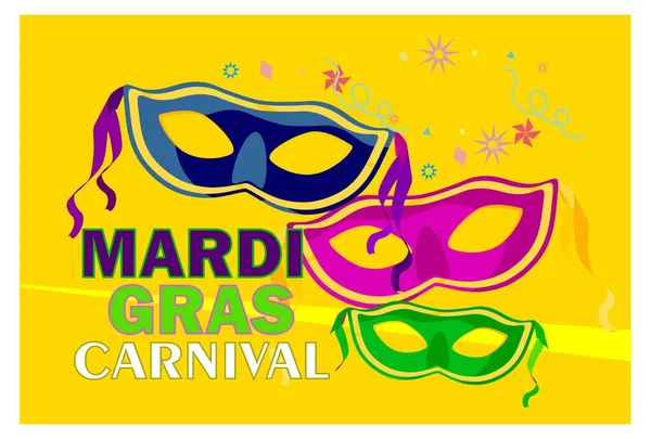 Mardi Gras Colored Masks — Stock Photo, Image