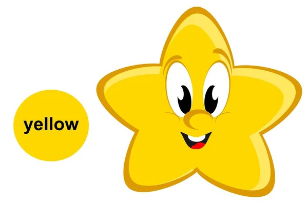 Estrella Amarilla Tiene Color Amarillo —  Fotos de Stock