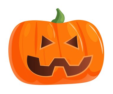 Beyaz üzerine oyulmuş Cadılar Bayramı kabağı