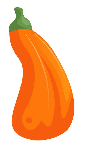 Cartone animato zucca arancione isolato su bianco — Vettoriale Stock