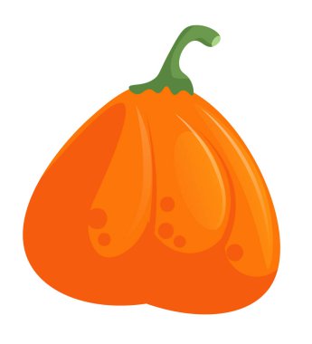 Beyaz arka planda izole edilmiş Şükran Günü balkabağı