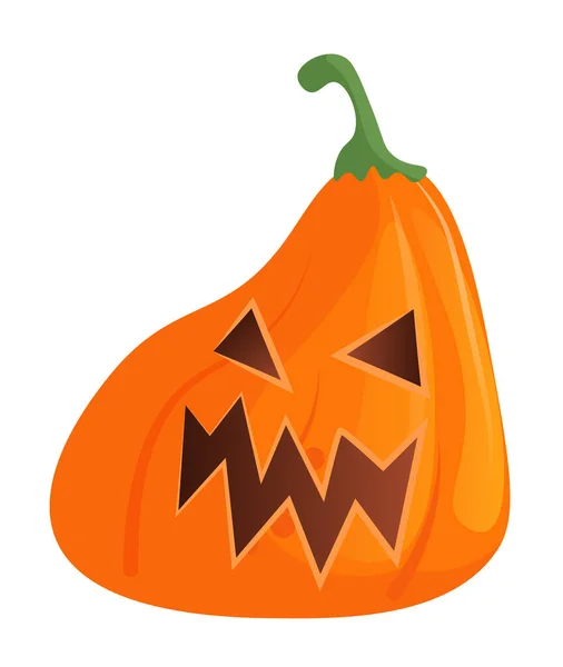 Cartoon-Halloween-Kürbis isoliert — Stockvektor