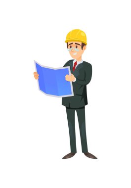 Bina planıyla kağıt izlemekte zorlanan işadamı karakteri. 