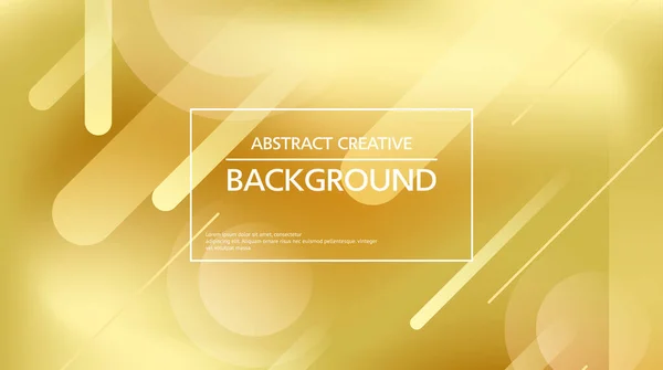 Vector Design Golden Background Abstract Lines Spots — Stock Vector