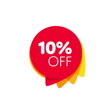 Özel teklif kırmızı etiket izole vektör illüstrasyonu. İndirim teklifi fiyat etiketi, perakende reklam kampanyası sembolü, satış promosyon pazarlaması, indirim etiketi, alışveriş gününde reklam teklifi.