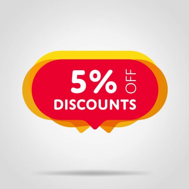 Özel teklif kırmızı etiket izole vektör illüstrasyonu. İndirim teklifi fiyat etiketi, perakende reklam kampanyası sembolü, satış promosyon pazarlaması, indirim etiketi, alışveriş gününde reklam teklifi.