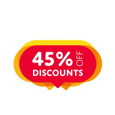 Özel teklif kırmızı etiket izole vektör illüstrasyonu. İndirim teklifi fiyat etiketi, perakende reklam kampanyası sembolü, satış promosyon pazarlaması, indirim etiketi, alışveriş gününde reklam teklifi.