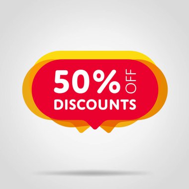 Özel teklif kırmızı etiket izole vektör illüstrasyonu. İndirim teklifi fiyat etiketi, perakende reklam kampanyası sembolü, satış promosyon pazarlaması, indirim etiketi, alışveriş gününde reklam teklifi.