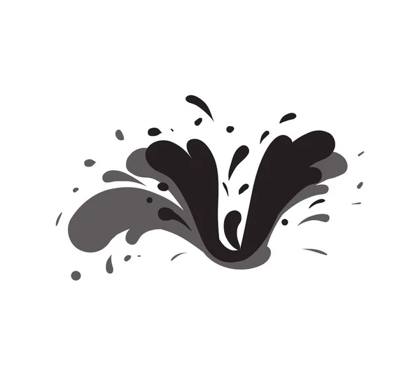 Морська Хвиляста Піктограма Потоку Ізольована Білому Тлі Абстрактний Логотип Води — стоковий вектор