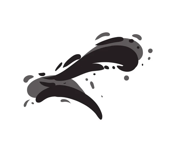 Піктограма Хвилястого Потоку Океану Ізольована Білому Тлі Абстрактний Логотип Води — стоковий вектор