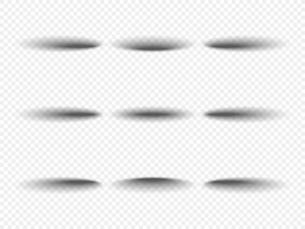 Ensemble Composé Ombres Étroites Forme Ovale Disposées Sur Fond Carreaux — Image vectorielle