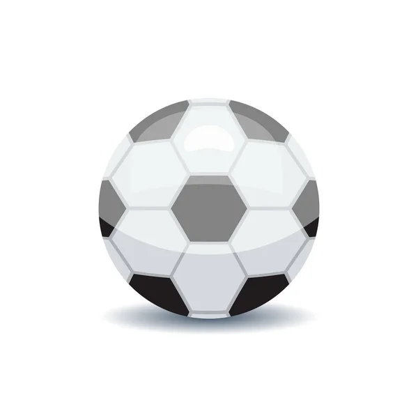 Bola Clásica Pintada Blanco Negro Para Fútbol — Vector de stock