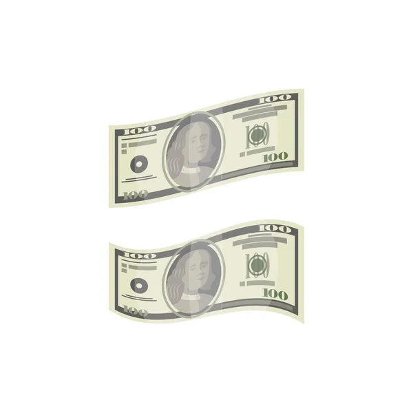 Billets Monnaie Papier Icône Isométrique Isolée Signe Fan Argent Succès — Image vectorielle