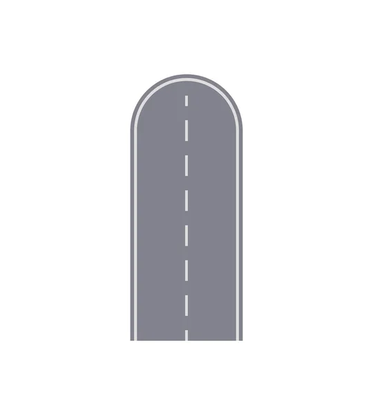 死路隔离城市街道地图段 汽车交通要素 公路建设矢量图解 — 图库矢量图片