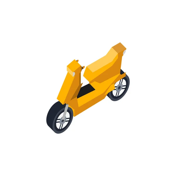 Scooter Ville Isométrique Élément Icône Transport Moto Illustration Vectorielle Icône — Image vectorielle