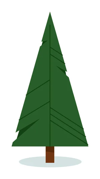 Origami Árbol Navidad Origami Noel Abeto Siempreverde Triángulo Forma Geométrica — Archivo Imágenes Vectoriales