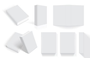 vektör kadar sahte kalın kapaklı kitaplar