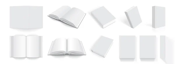 Livres Avec Couverture Épaisse Modèle Vectoriel — Image vectorielle
