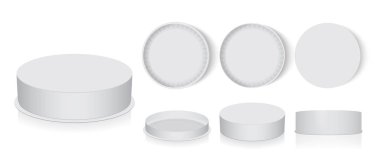 yuvarlak kutu renkleri sahte vektör şablon değiştirmek kolaydır