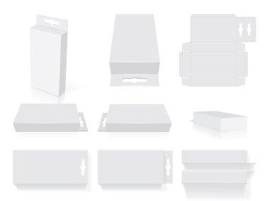 beyaz dikdörtgen Anmalık kutular