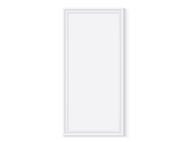 Beyaz ahşap veya plastik çerçeve renkleri sahte vektör şablon değiştirmek kolaydır