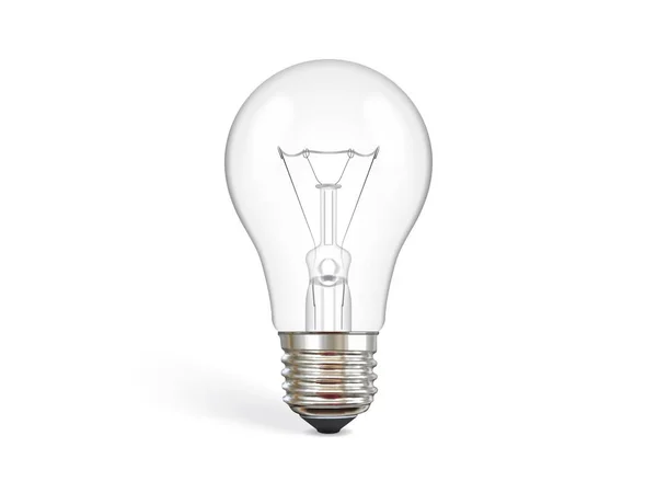 Transparent Incandescent Lamp Mock — Stock Vector