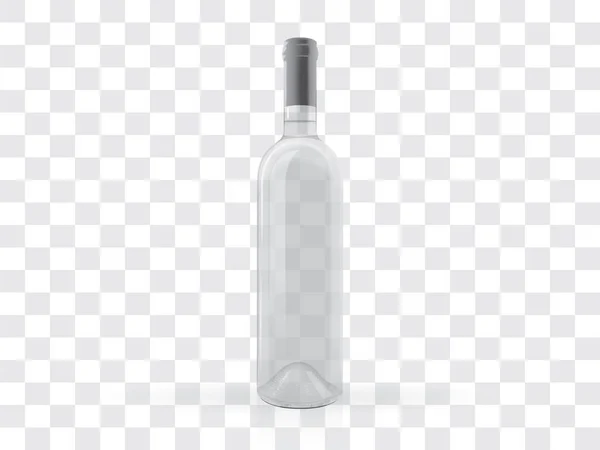 Una Botella Vino — Vector de stock