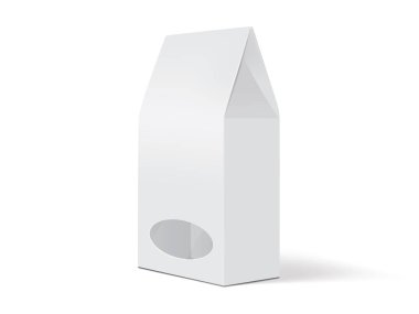 beyaz kağıt ambalajlama vektör oluşturma