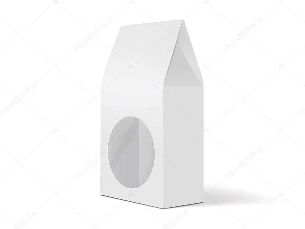 white paper packaging mock up vector