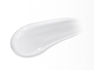 beyaz arka plan üzerinde izole gerçekçi krem lekeler