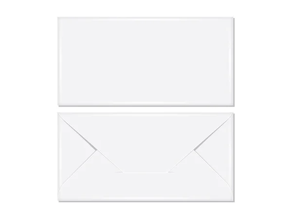 Postcard or envelope. Easy to change colors mock up vector template — Stock Vector
