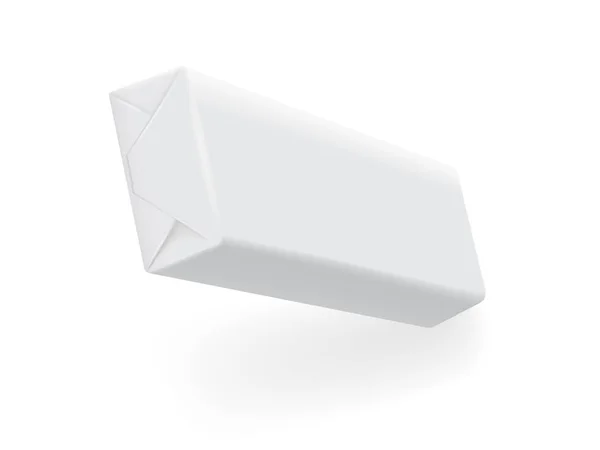 Διανυσματική Συσκευασία Χαρτιού Λευκό Φόντο — Διανυσματικό Αρχείο
