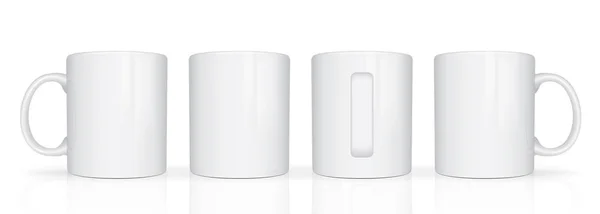 Tazas de diferentes lados — Vector de stock