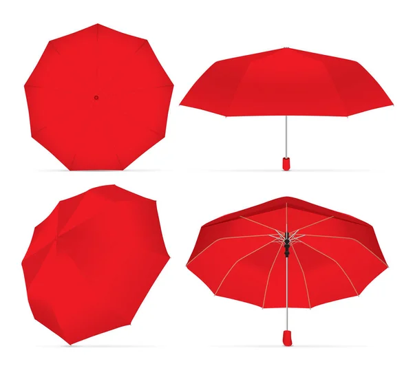 Paraguas para su diseño y logotipo. Fácil de cambiar de color. Prepárate. Plantilla vectorial — Vector de stock