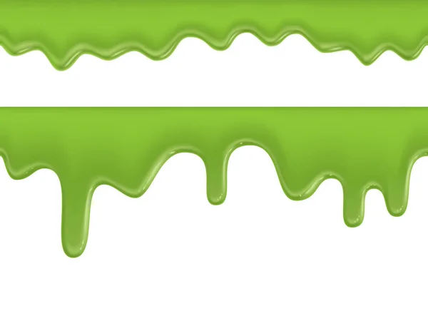 Textura Líquida Verde Fluida Sin Costuras Sobre Fondo Blanco — Vector de stock