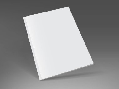 vektör koyu arkaplanda beyaz dergi oluşturur 