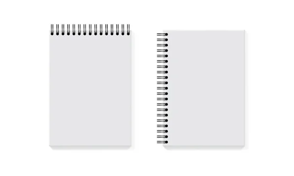 Notizbuch Auf Weißem Hintergrund — Stockvektor