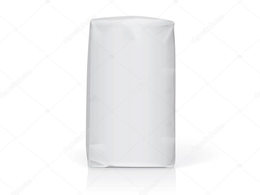 Paper or plastic bag Easy to change colors Mock Up Vector Template