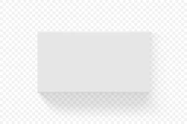 Beyaz arkaplan görünümlü dikdörtgen kutu vektör oluşturur