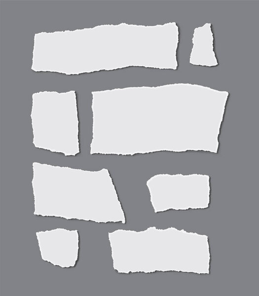 torn paper on a dark background vector