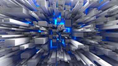 Soyut perspektif geometrik arka plan