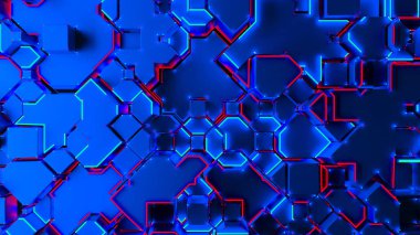 Aydınlatma elemanları ile geometrik soyutlama