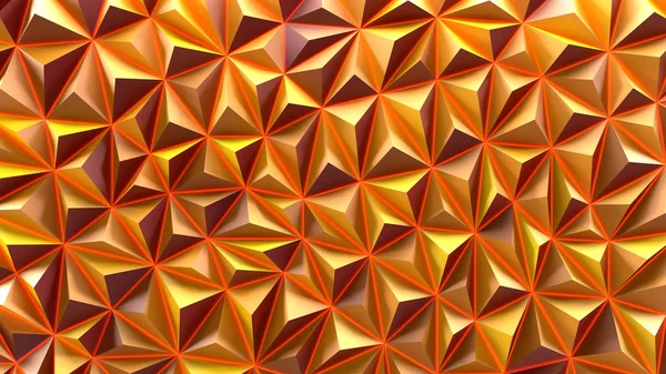 Geometrisk orange abstrakt bakgrund. 3D-återgivning. — Stockfoto