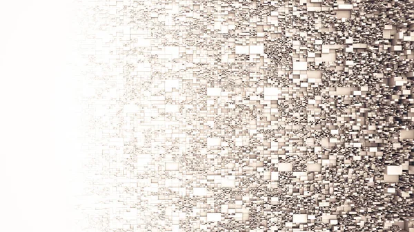 Fundo abstrato com elementos poligonais brancos. Renderização 3d . — Fotografia de Stock