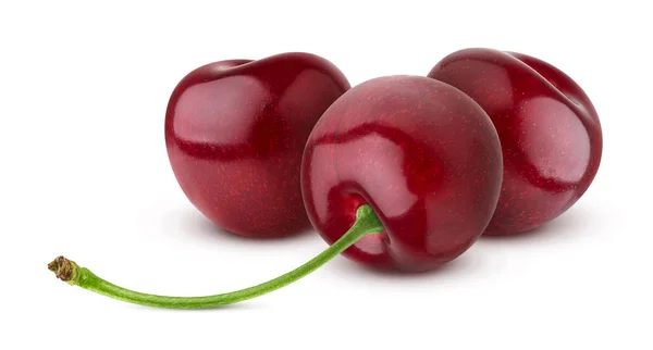 Cherry diisolasi pada latar belakang putih dengan tapak kliping — Stok Foto