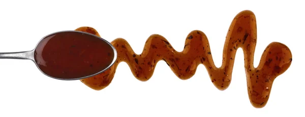 Beyaz arka plan üzerinde izole teriyaki sos