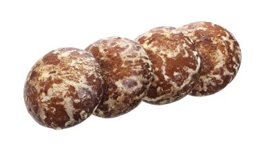 Kırpma yolu ile beyaz arka plan üzerinde izole geleneksel Rus gingerbread